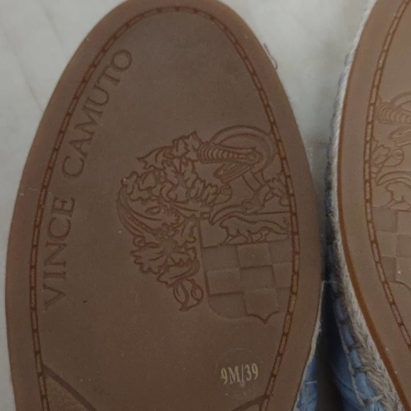 Vince Camuto Chambray Suede Espadrilles Sandals - Picture 7 of 14